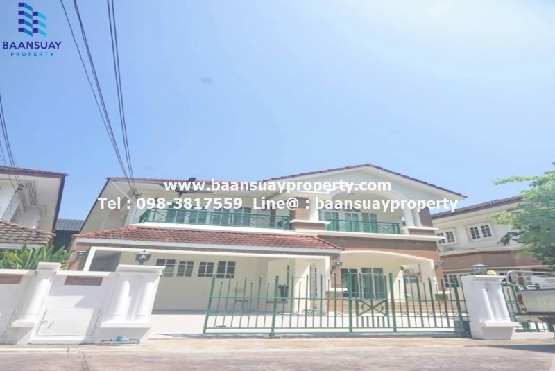 ให้เช่า บ้านเดี่ยว 2 ชั้น รีโนเวทใหม่ ถนนศรีนครินทร์ ใกล้ ซีคอน ศรีนครินทร์