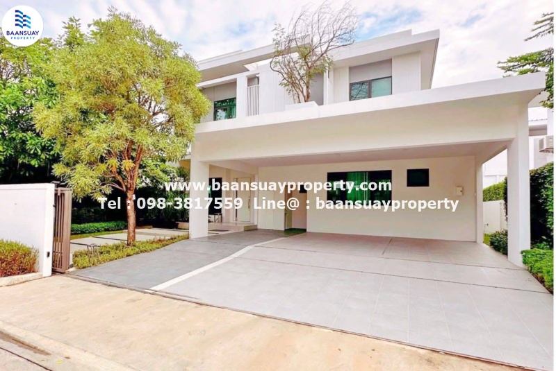 ให้เช่า บ้านเดี่ยว 2 ชั้น โครงการหรู มัณฑนา บางนา กม.15  พร้อมหิ้วกระเป๋าเข้าอยู่