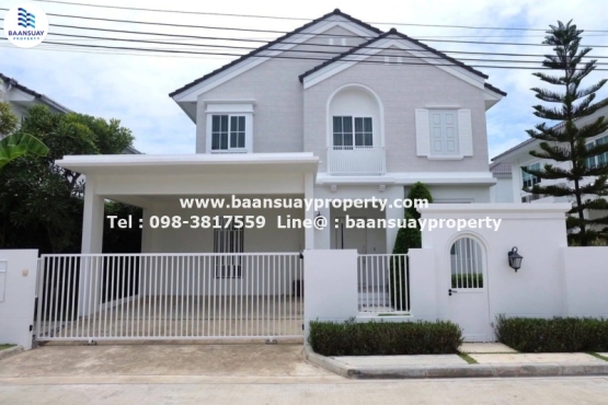 BS26080, ให้เช่า บ้านเดี่ยว 2 ชั้น ชัยพฤกษ์ บางนา กม.15 พร้อมเข้าอยู่