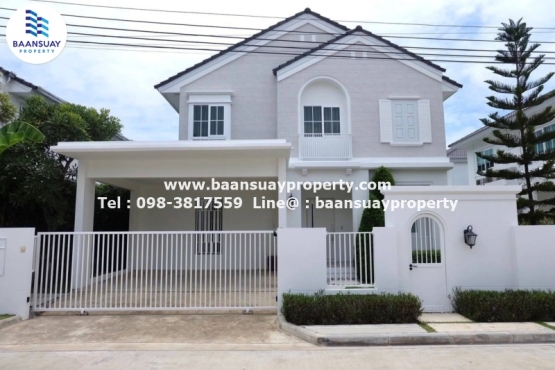 BS26080, ให้เช่า บ้านเดี่ยว 2 ชั้น ชัยพฤกษ์ บางนา กม.15 พร้อมเข้าอยู่