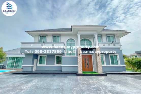 BD26276, ให้เช่าบ้านเดี่ยว 2 ชั้นบ้านสวนเนรมิตร (ออเงิน-รามอินทรา) พร้อมสระว่ายน้ำ
